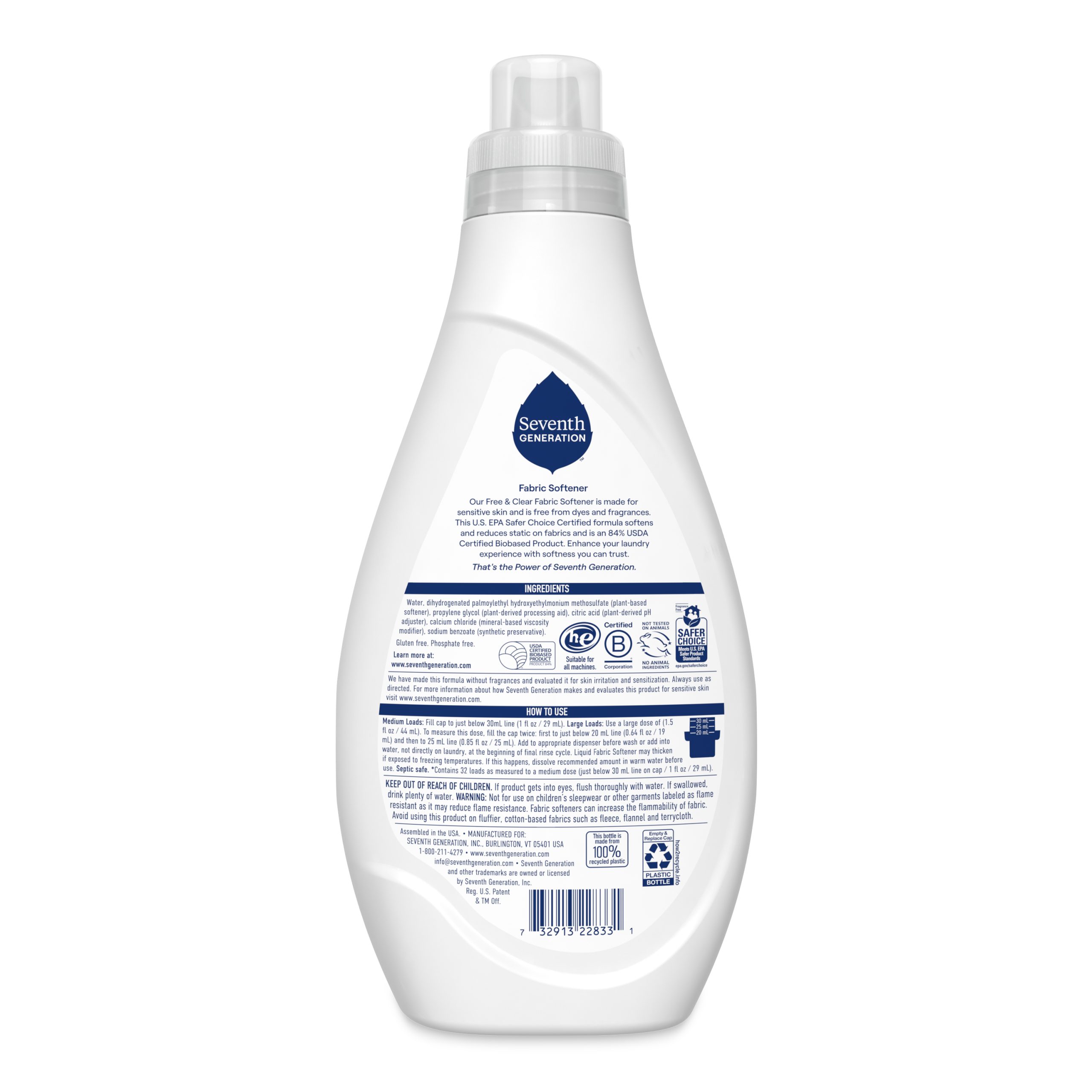 Liquid Fabric Softener - Free & Clear - Image 2