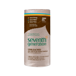 100% Recycled Paper Towels Unbleached