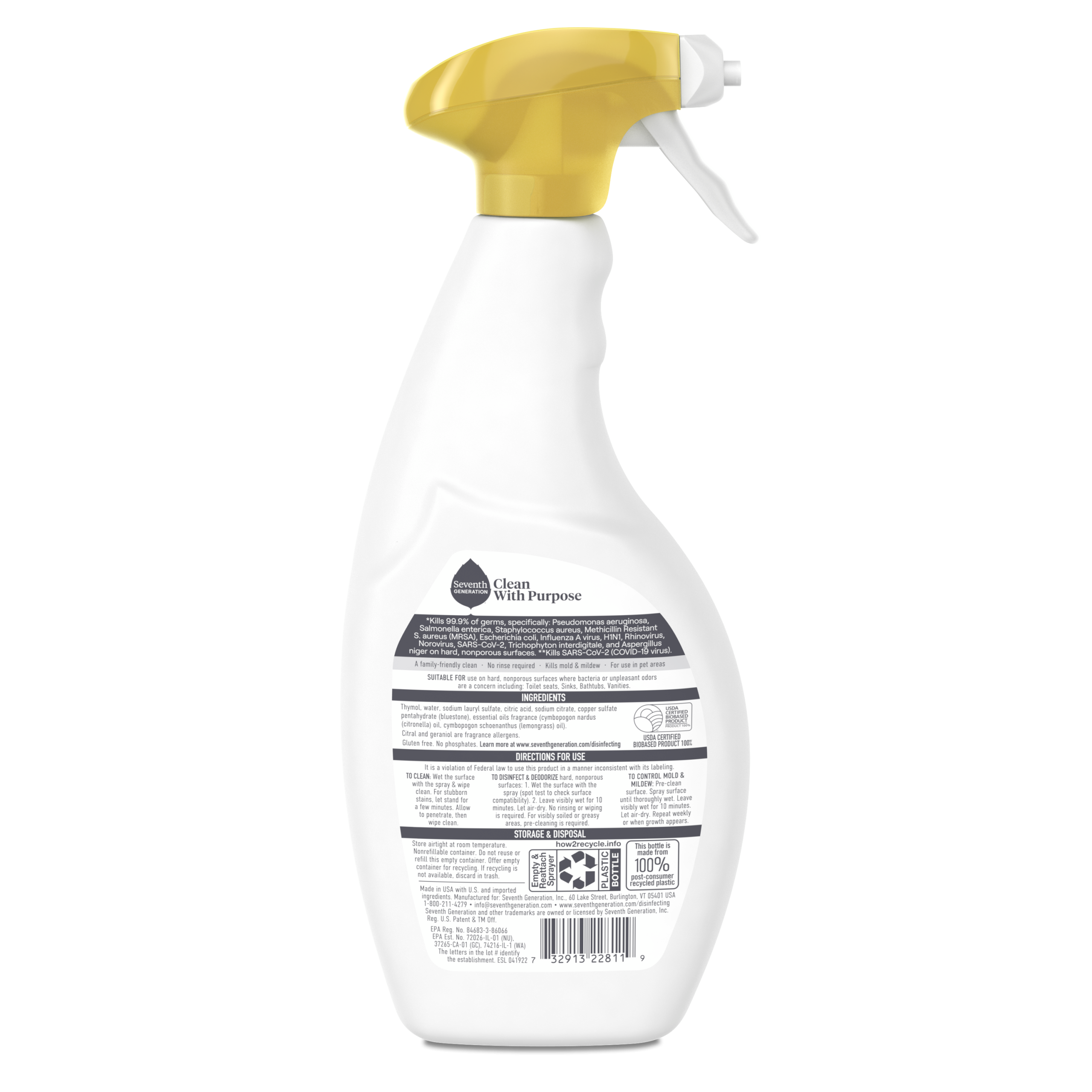 Disinfecting Bathroom Cleaner - Lemongrass Citrus - Image 2