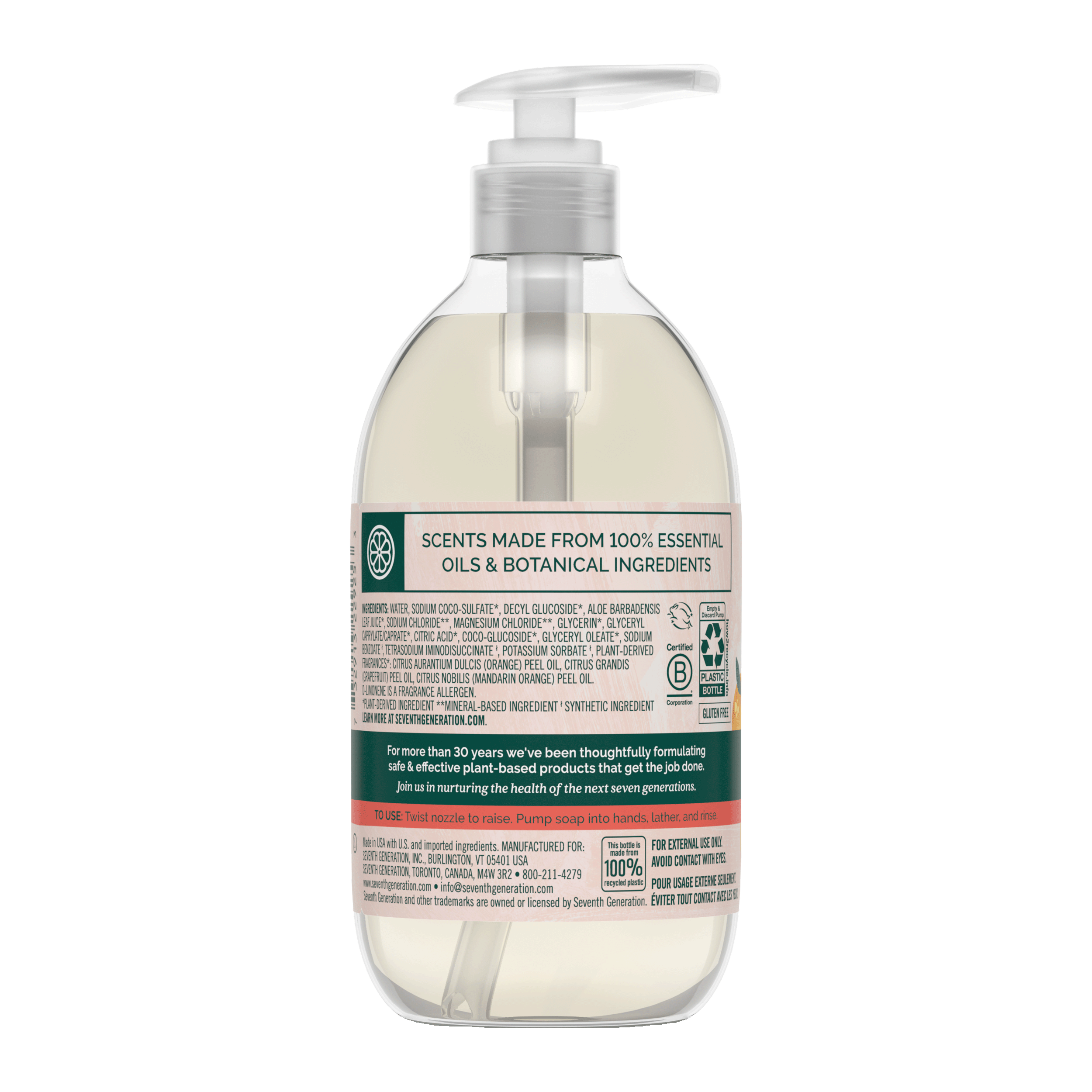 Hand Wash - Mandarin Orange & Grapefruit - Image 2