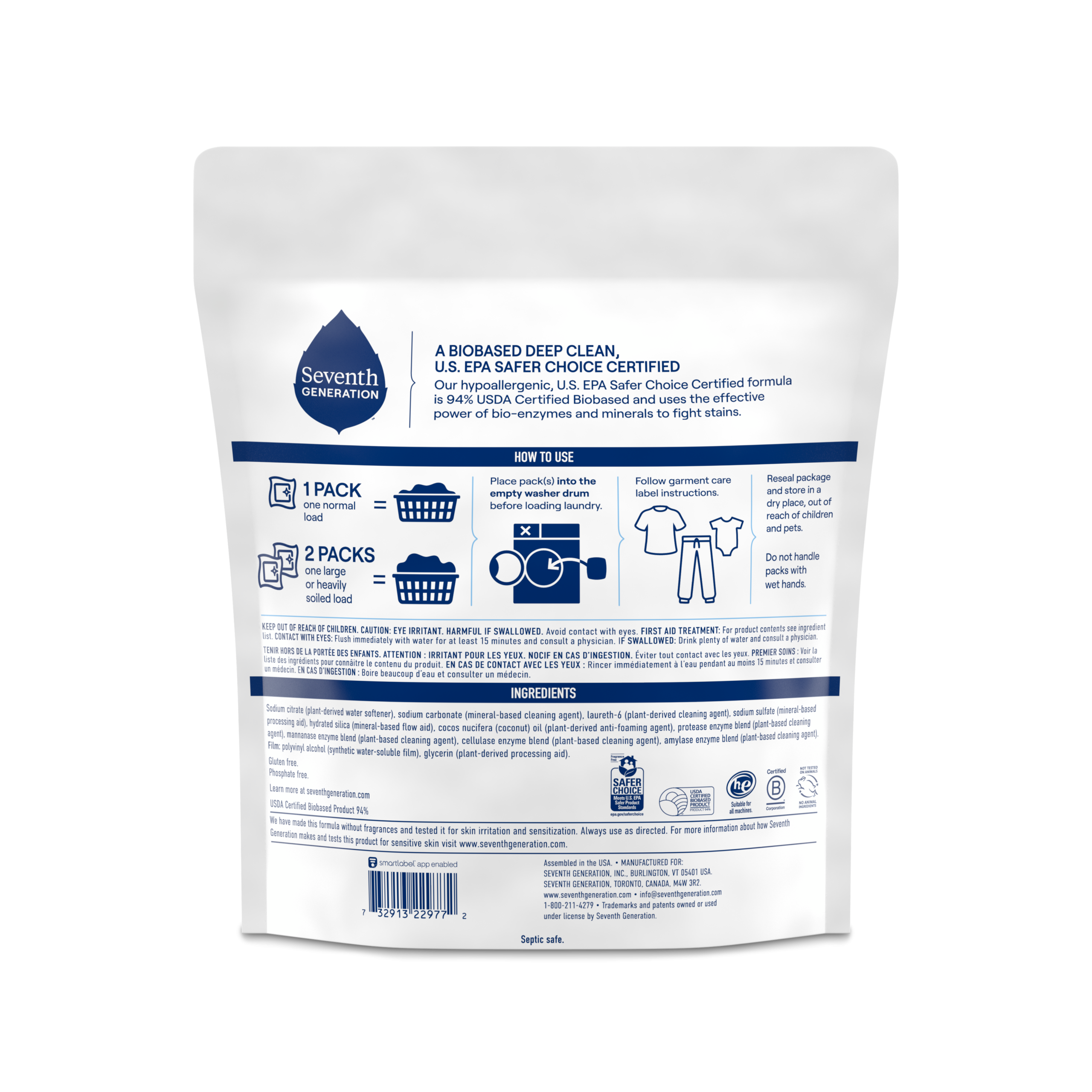 Laundry Detergent Packs - Free & Clear - Image 2