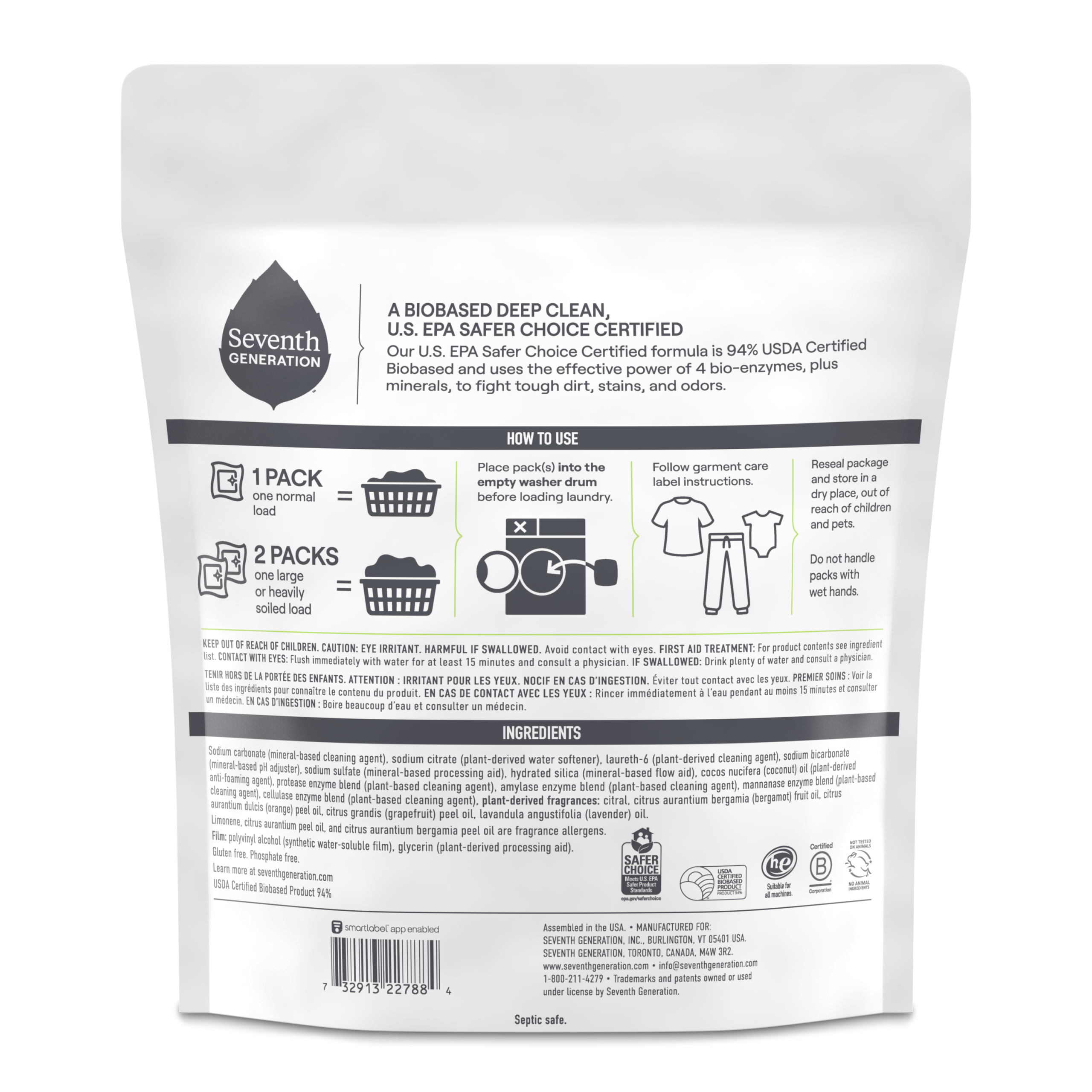 Power+ Laundry Detergent Packs - Clean Scent - Image 2