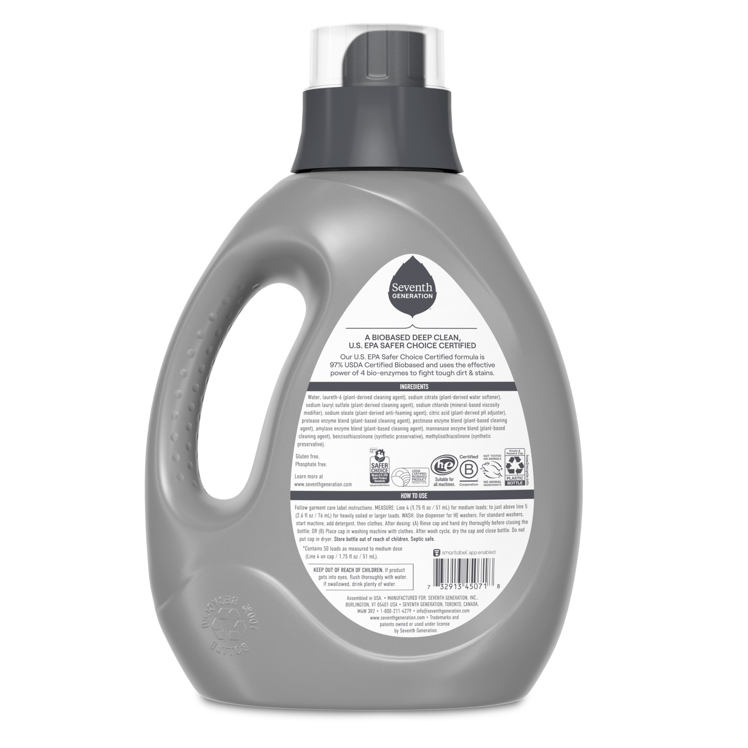 Power+ Liquid Laundry Detergent - Fragrance Free - Image 2