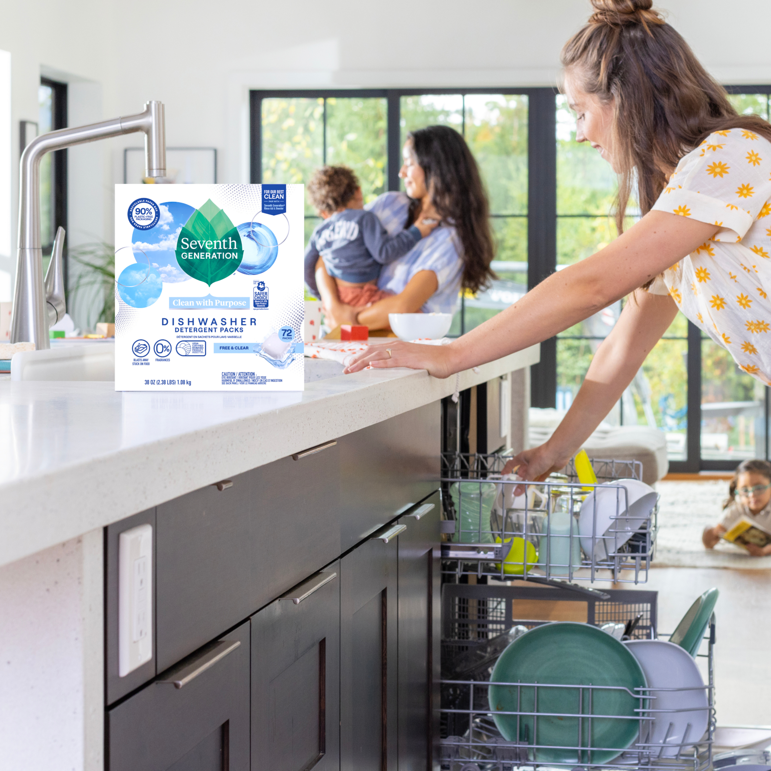 Dishwasher Detergent Packs - Free & Clear - Image 3