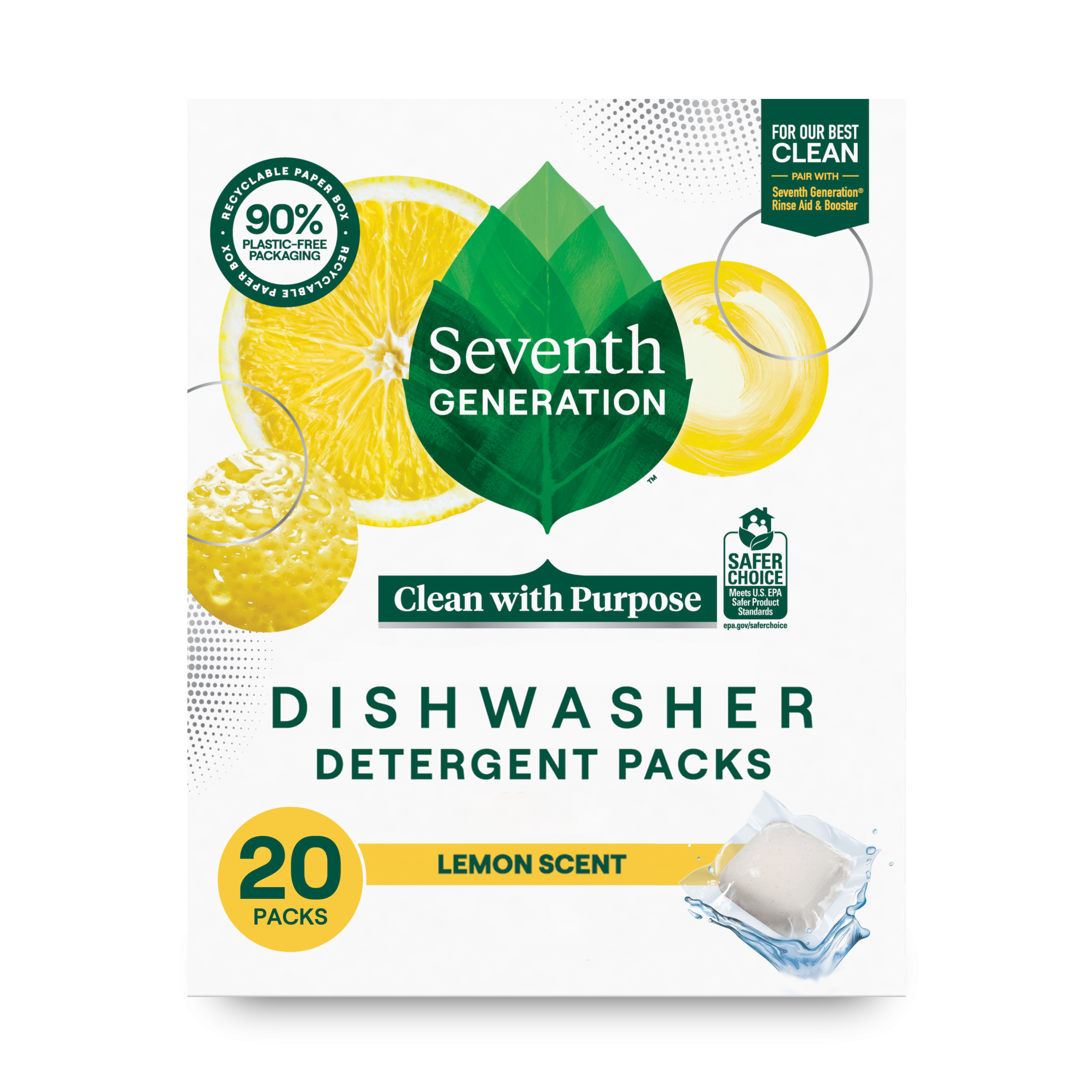 Dishwasher Detergent Packs - Lemon