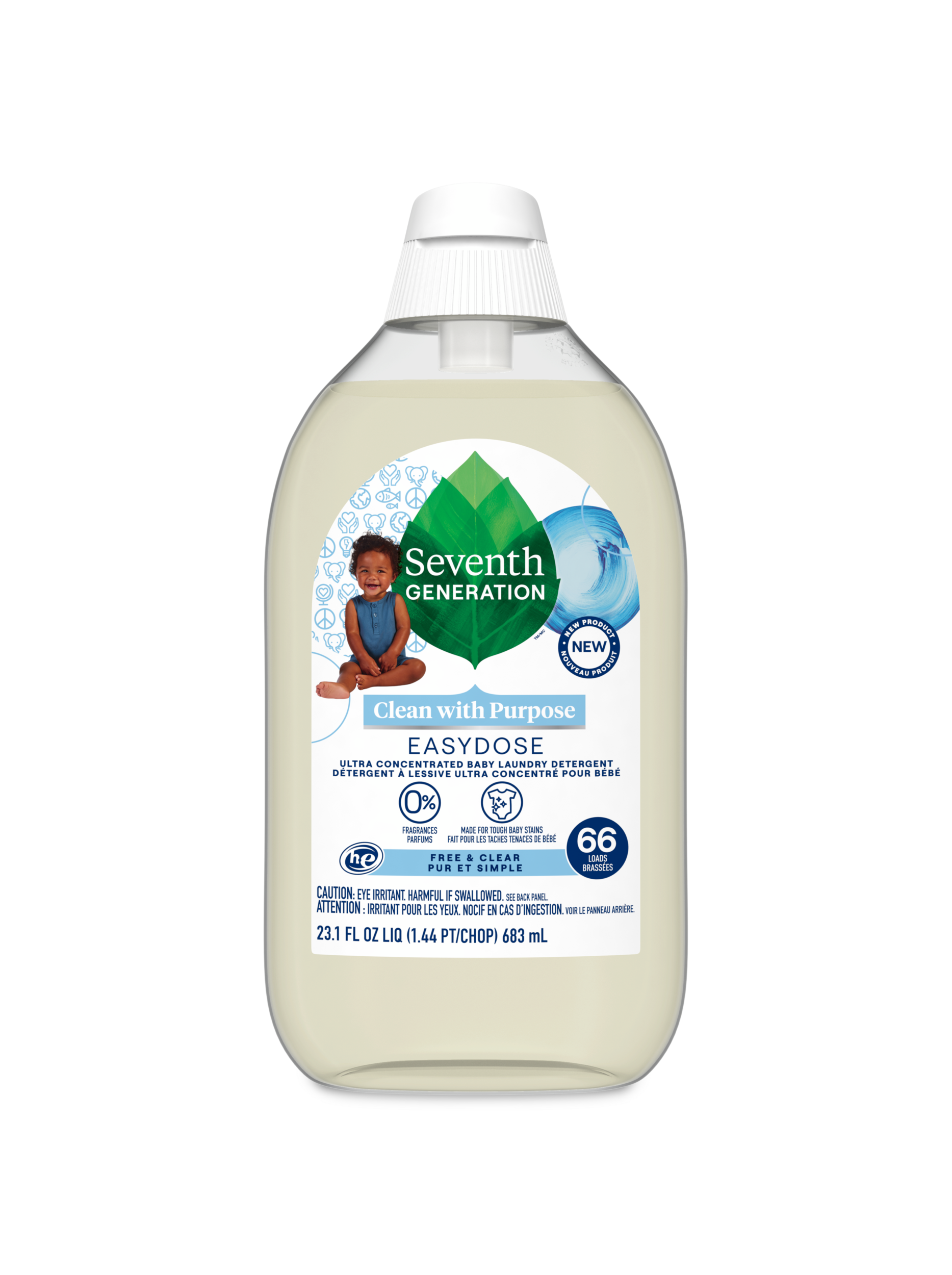 EasyDose Ultra Concentrated Baby Laundry Detergent - Free & Clear