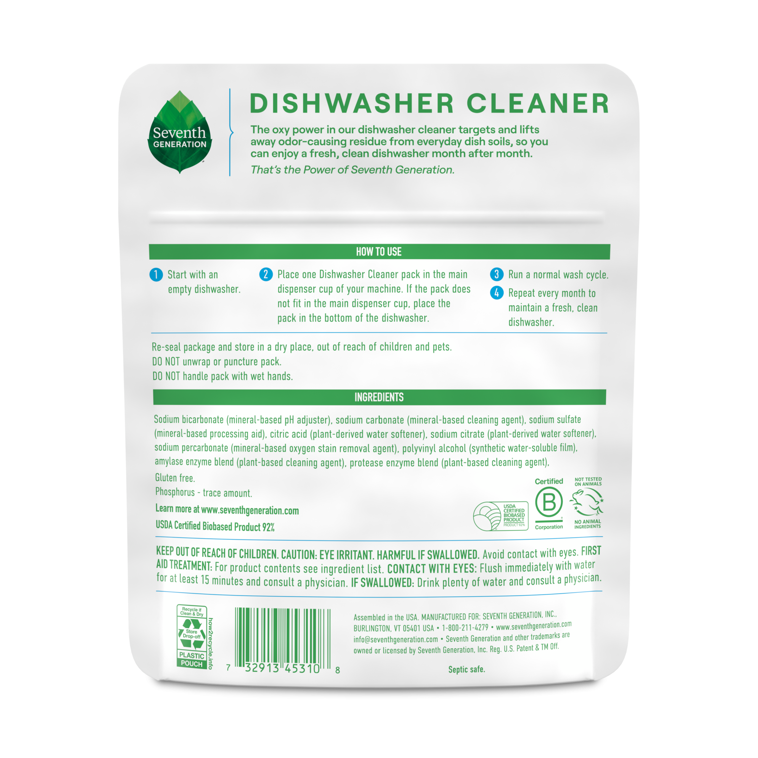Dishwasher Cleaner - Fragrance Free - Image 2
